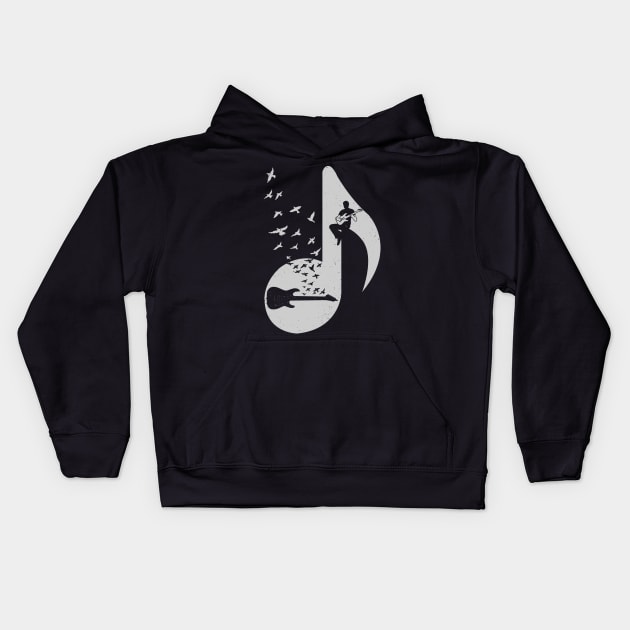 Musical - Electric Guitar Kids Hoodie by barmalisiRTB